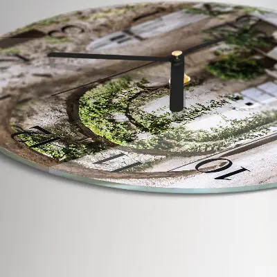 Wandklok glas decoratie rond Plantensteeg