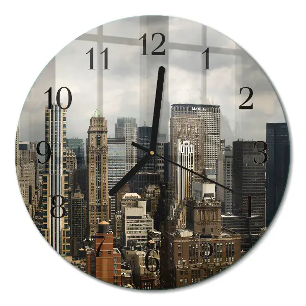 Klok glas met opdruk rond Horizon