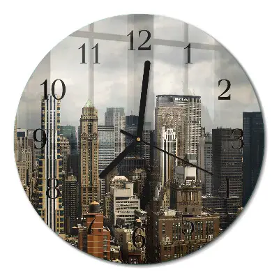 Klok glas met opdruk rond Horizon