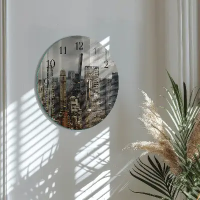 Klok glas met opdruk rond Horizon