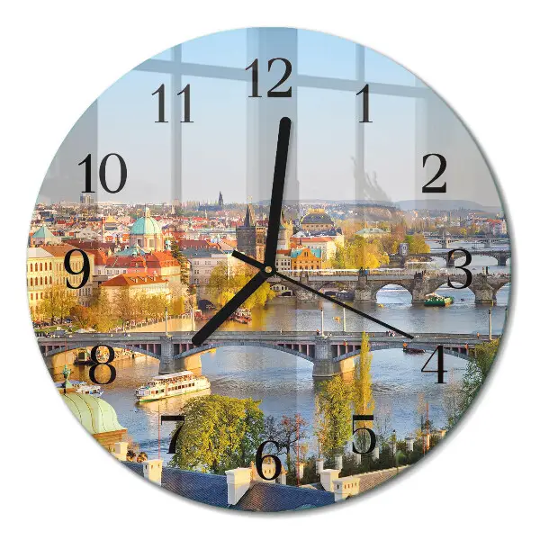 Ronde glazen klok Praag