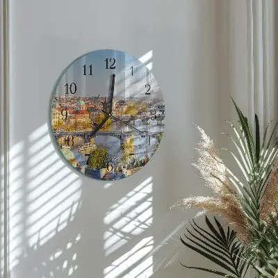 Ronde glazen klok Praag