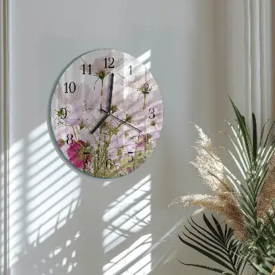 Ronde glas klok Kosmos