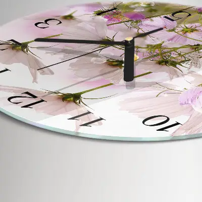 Ronde glas klok Kosmos