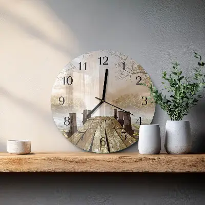 Ronde glas klok Netwerk