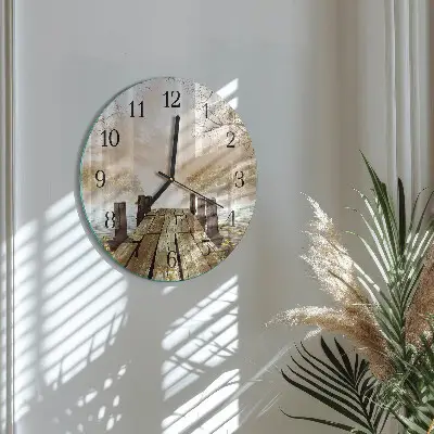 Ronde glas klok Netwerk