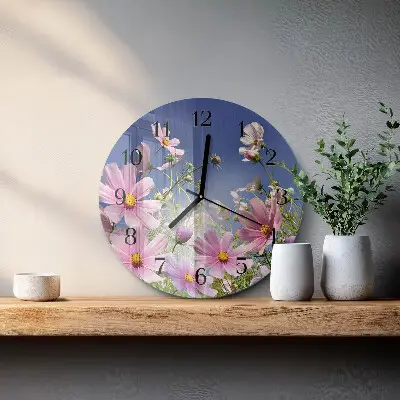 Ronde glas klok Kosmos