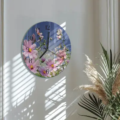 Ronde glas klok Kosmos