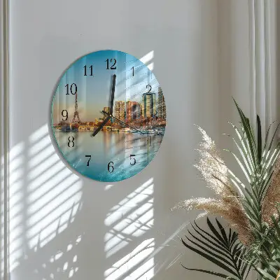 Ronde glazen klok Eiffeltoren parijs
