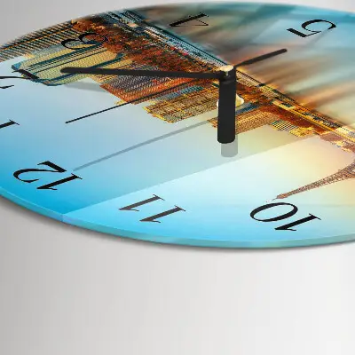 Ronde glazen klok Eiffeltoren parijs