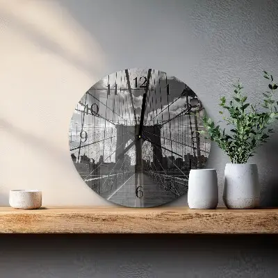 Ronde glas klok Brug