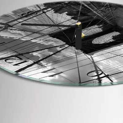 Ronde glas klok Brug