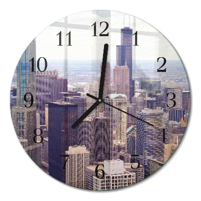 Klok glas met opdruk rond Horizon