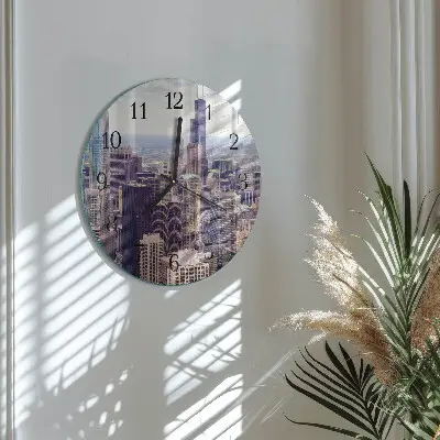 Klok glas met opdruk rond Horizon