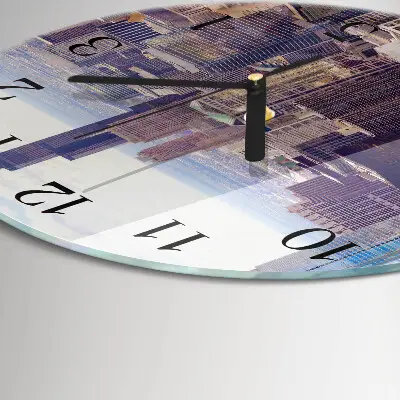 Klok glas met opdruk rond Horizon