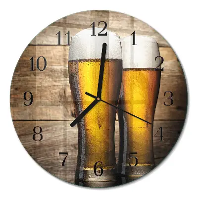 Ronde glazen klok Bier