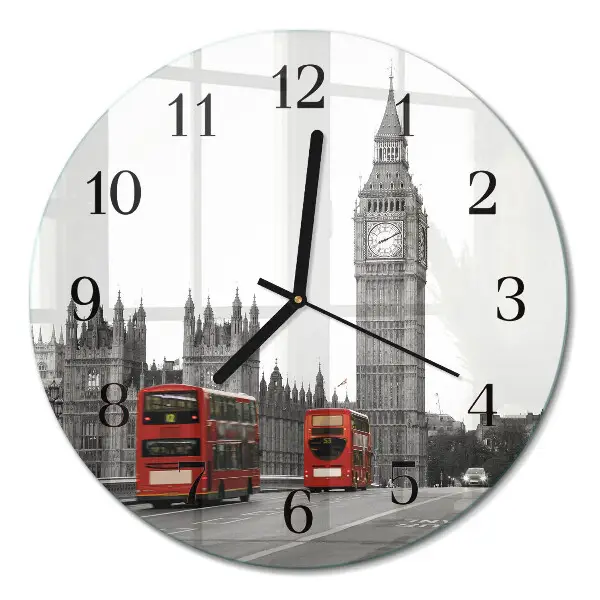 Ronde glas klok Londen
