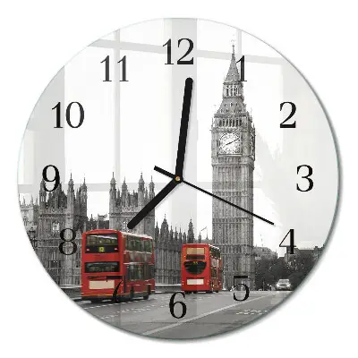 Ronde glas klok Londen