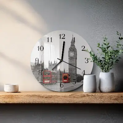 Ronde glas klok Londen