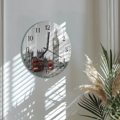 Ronde glas klok Londen