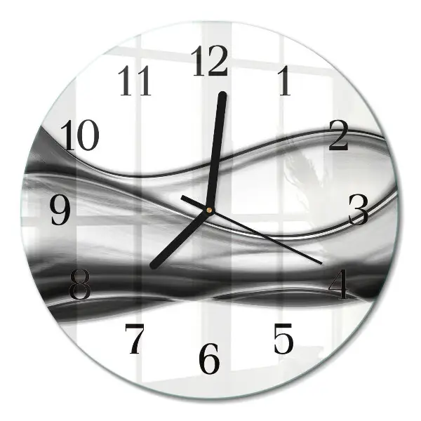 Ronde glazen klok Abstractie