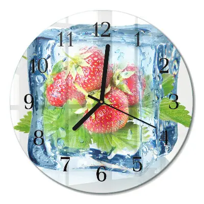 Ronde glas klok Aardbeienijs
