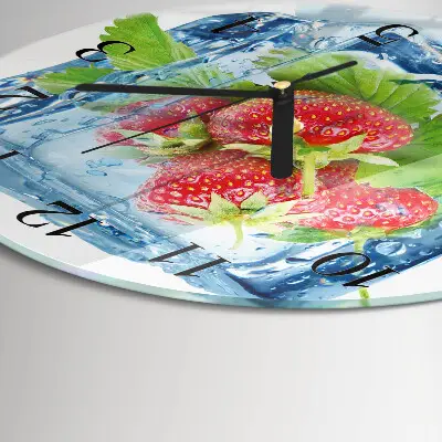 Ronde glas klok Aardbeienijs