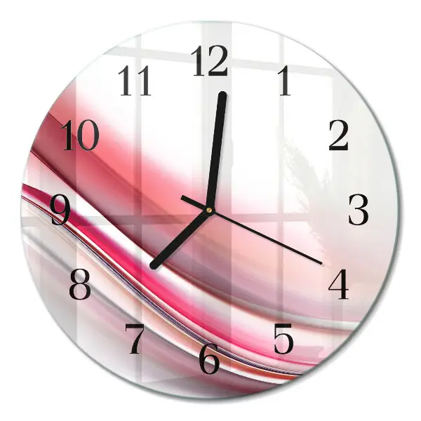 Ronde glazen klok Abstractie