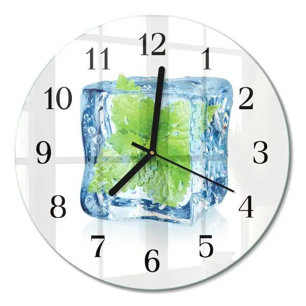 Ronde glas klok Ijsmunt
