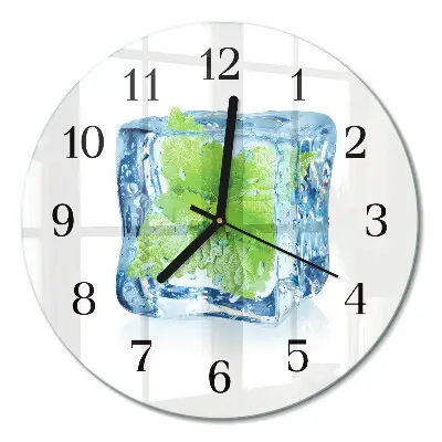 Ronde glas klok Ijsmunt