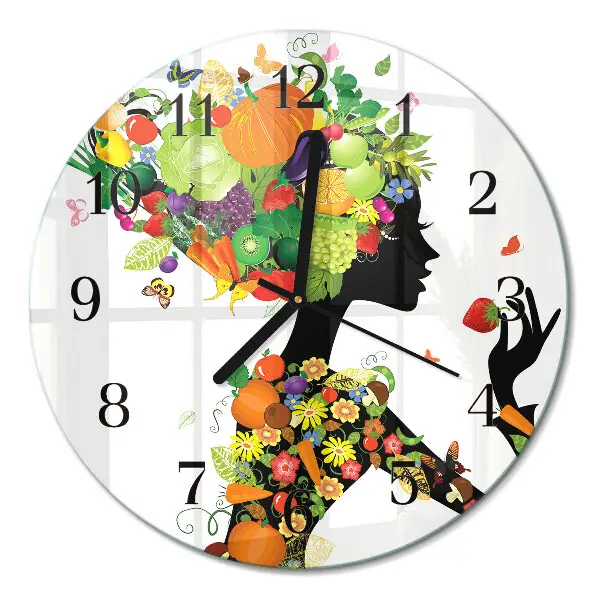 Wandklok glas decoratie rond Deel