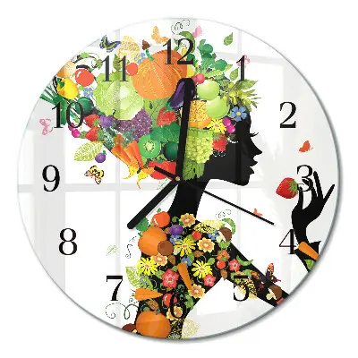 Wandklok glas decoratie rond Deel