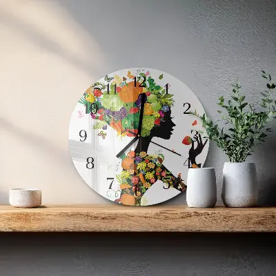 Wandklok glas decoratie rond Deel
