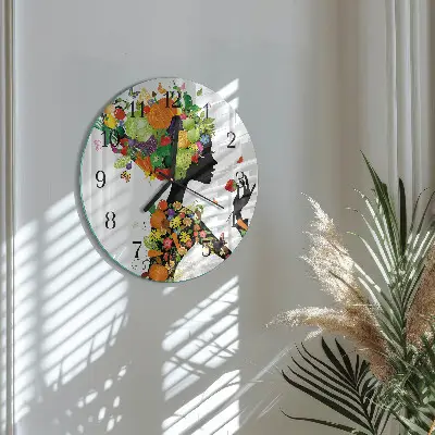 Wandklok glas decoratie rond Deel