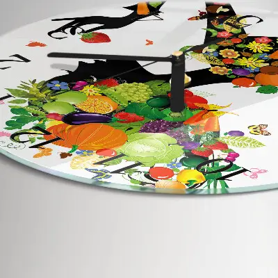 Wandklok glas decoratie rond Deel