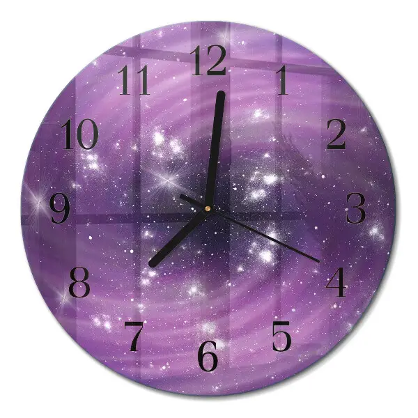 Ronde glazen klok Abstractie