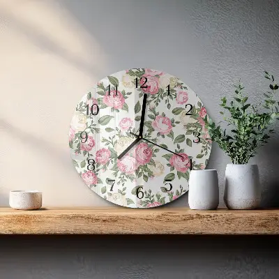 Ronde glas klok Achtergrond