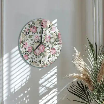 Ronde glas klok Achtergrond