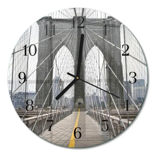 Ronde glas klok Brooklynbrug