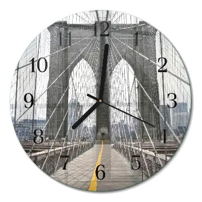Ronde glas klok Brooklynbrug
