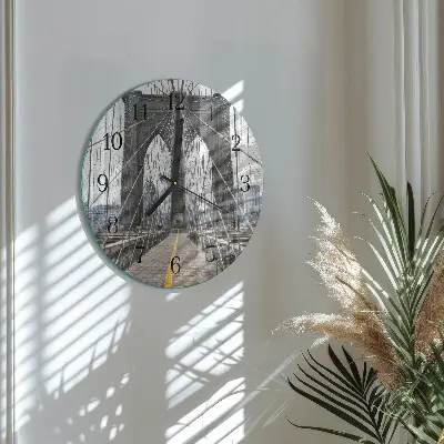 Ronde glas klok Brooklynbrug
