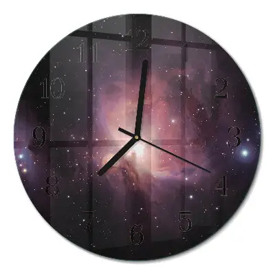 Klok glas met opdruk rond Kosmos