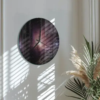 Klok glas met opdruk rond Kosmos