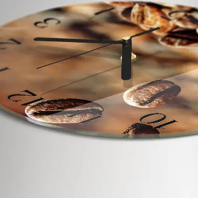 Ronde glazen klok Koffiebonen