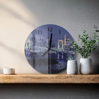 Ronde glas klok Brug