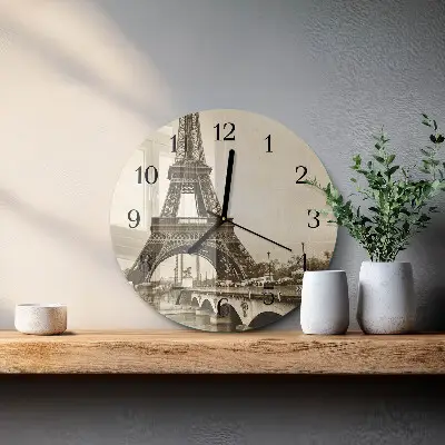 Ronde glas klok Parijs
