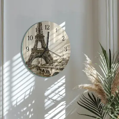 Ronde glas klok Parijs