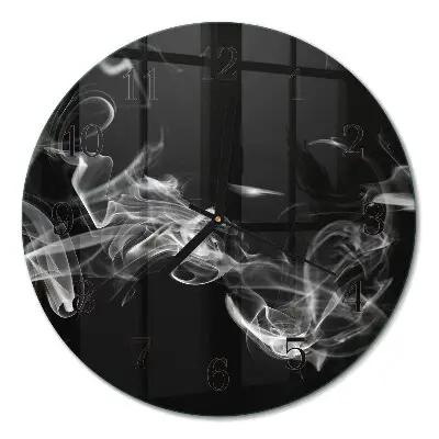 Klok glas met opdruk rond Rook