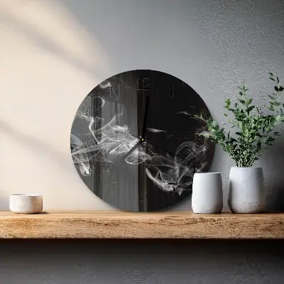 Klok glas met opdruk rond Rook