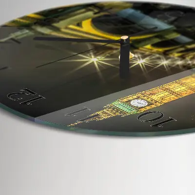 Wandklok glas decoratie rond Londen